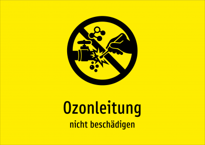 Ozonleitung - nicht beschädigen