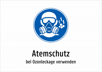 Atemschutz - bei Ozonleckage verwenden