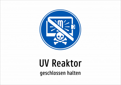 UV Reaktor - geschlossen halten