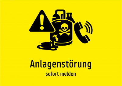 Anlagenstörung - sofort melden