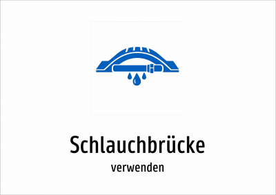 Schlauchbrücke - verwenden