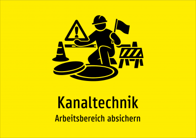 Kanaltechnik - Arbeitsbereich absichern