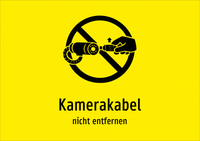 Kamerakabel - nicht entfernen