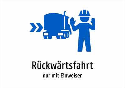 Rückwärtsfahrt - nur mit Einweiser
