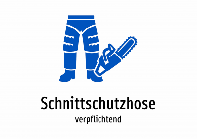 Schnittschutzhose - verpflichtend