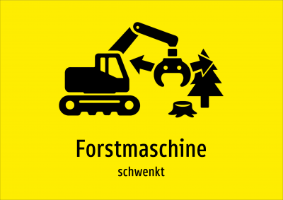 Forstmaschine - schwenkt
