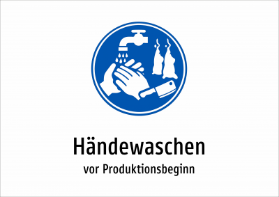 Händewaschen - vor Produktionsbeginn