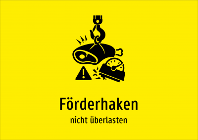Förderhaken - nicht überlasten