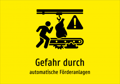 Gefahr durch - automatische Förderanlagen