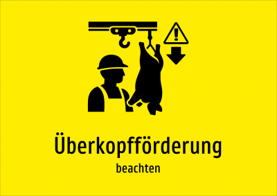 Überkopfförderung - beachten