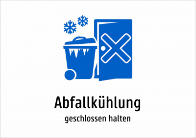 Abfallkühlung - geschlossen halten