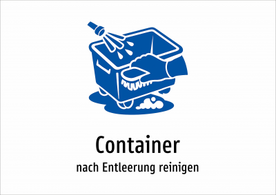 Container - nach Entleerung reinigen
