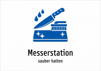 Messerstation - sauber halten