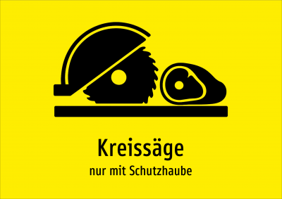 Kreissäge - nur mit Schutzhaube