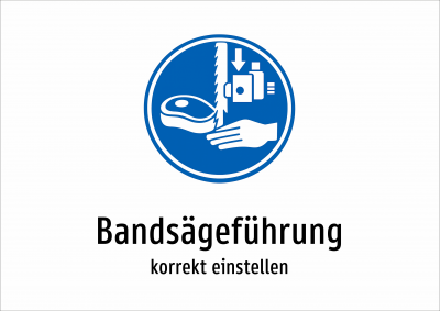 Bandsägeführung - korrekt einstellen
