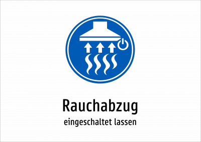 Rauchabzug - eingeschaltet lassen