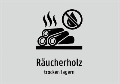 Räucherholz - trocken lagern