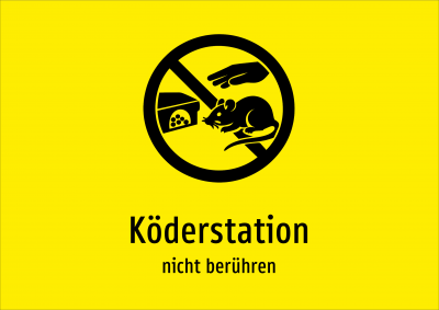 Köderstation - nicht berühren