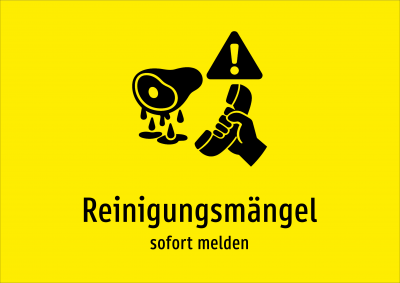 Reinigungsmängel - sofort melden