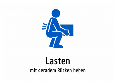 Lasten - mit geradem Rücken heben
