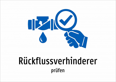 Rückflussverhinderer - prüfen