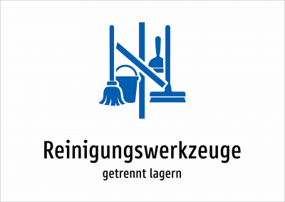 Reinigungswerkzeuge - getrennt lagern