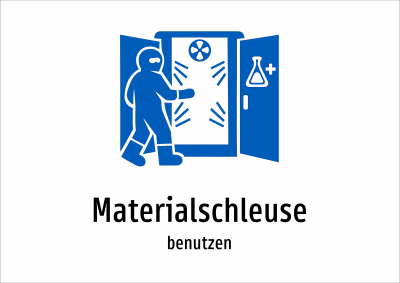 Materialschleuse - benutzen