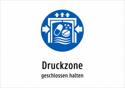 Druckzone - geschlossen halten