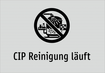 CIP Reinigung läuft