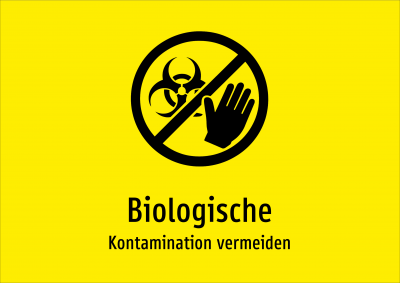 Biologische - Kontamination vermeiden