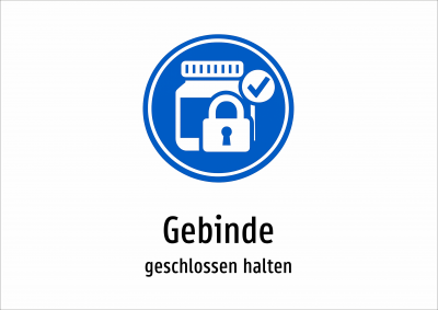 Gebinde - geschlossen halten