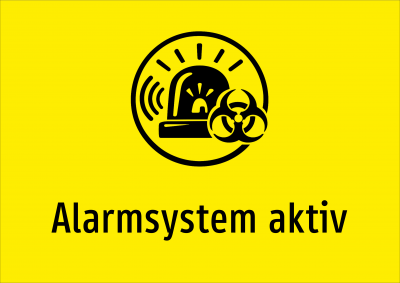 Alarmsystem aktiv
