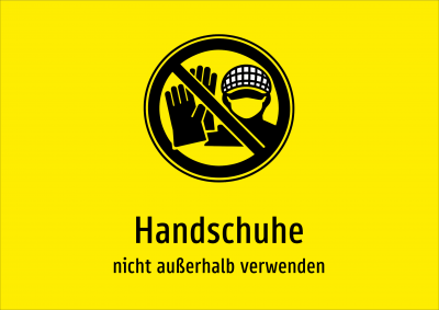 Handschuhe - nicht außerhalb verwenden