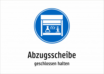 Abzugsscheibe - geschlossen halten