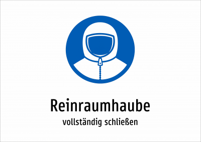 Reinraumhaube - vollständig schließen