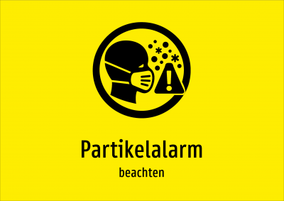 Partikelalarm - beachten