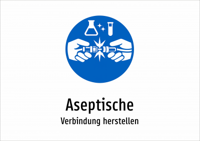 Aseptische - Verbindung herstellen