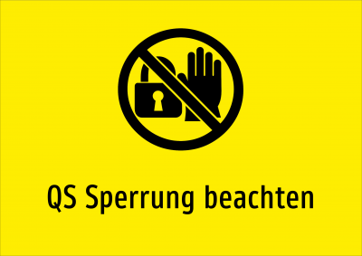 QS Sperrung beachten