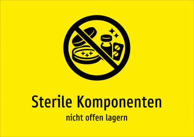 Sterile Komponenten - nicht offen lagern