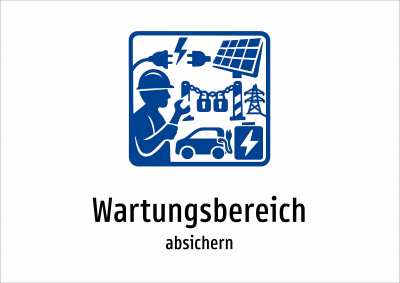 Wartungsbereich - absichern