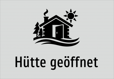 Hütte geöffnet