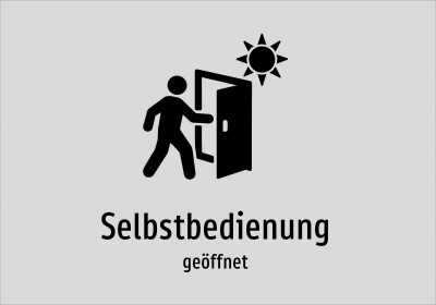 Selbstbedienung - geöffnet