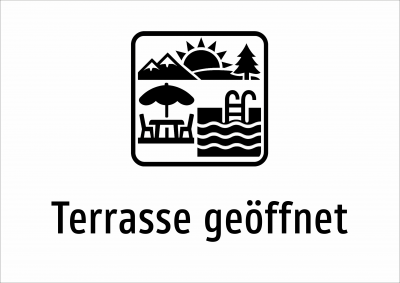 Terrasse geöffnet