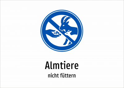 Almtiere - nicht füttern