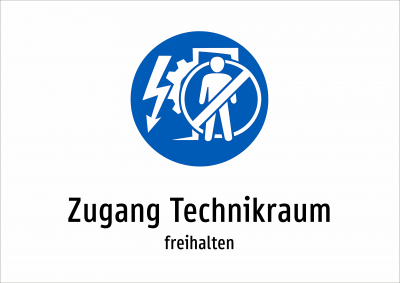 Zugang Technikraum - freihalten