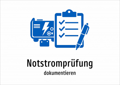 Notstromprüfung - dokumentieren