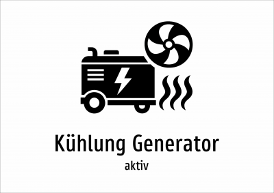 Kühlung Generator - aktiv