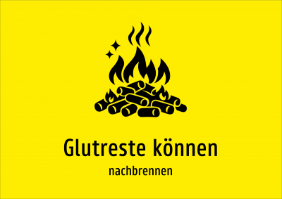 Glutreste können - nachbrennen