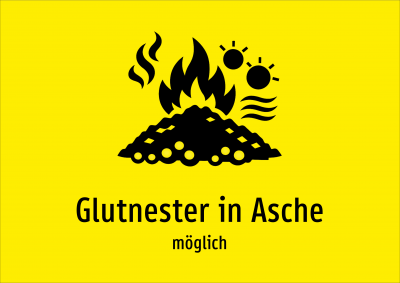 Glutnester in Asche - möglich