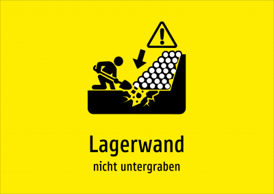 Lagerwand - nicht untergraben